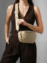 Sac Banane Torsade Cuir Etrier Beige torsade ETOS022M-vue-porte