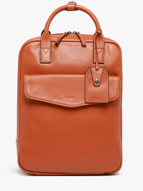 Sac à Dos Business Flandres 1 Compartiment Cuir Etrier Orange flandres EFLA8271
