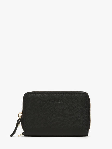 Coin Purse Equestre Leather Etrier Black equestre EEQT096M